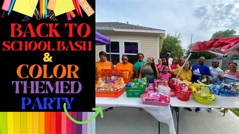 Back to School Bash / Color Theme Party - YouTube