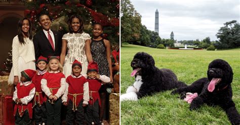 Obama Family Shared Adorable Holiday Card Co-Signed By Their Dogs Sunny ...