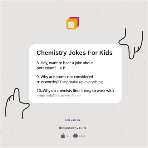 Chemistry Jokes For Kids - Deepstash