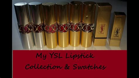 YSL Lipstick Collection & Swatches | Beautify Your Life - YouTube