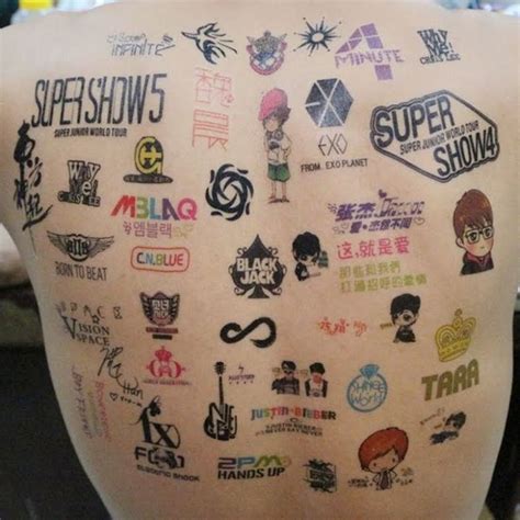 10+ Tattoos That Will Speak To You If You're A K-Pop Fan - Koreaboo