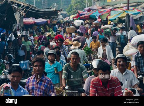 Market, Mandalay, Myanmar Stock Photo - Alamy