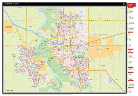 Lethbridge, AB Map by Mapmobility Corp. | Avenza Maps