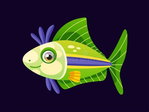 Cute underwater animal stock illustration. Illustration of cute - 299040021