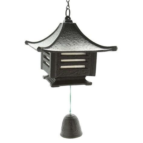 Japanese Furin Wind Chime Bell Iron Kotobuki Black Castle Lantern, Made ...