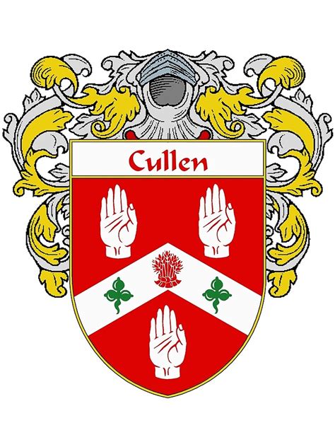 "Cullen Coat of Arms/Family Crest" Canvas Print for Sale by IrishArms ...