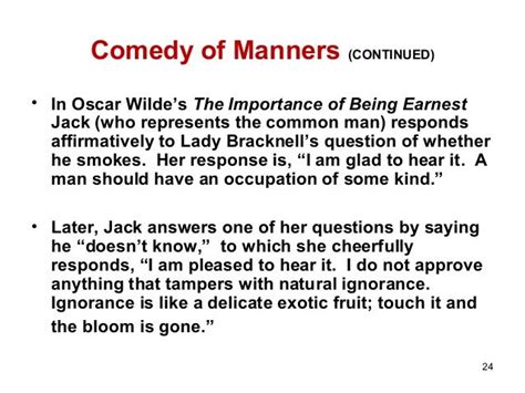 Comedy Of Manners Examples In Literature - Comedy Walls