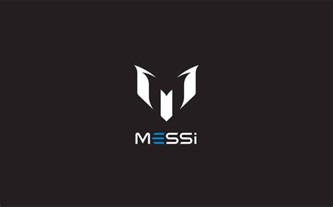 Download wallpapers Lionel Messi Logo, gray background, the logo of the ...