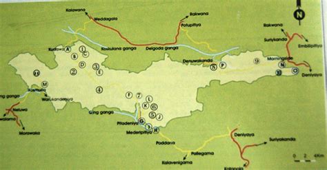 Environment Sri Lanka - Sinharaja Rain Forest Trail Map