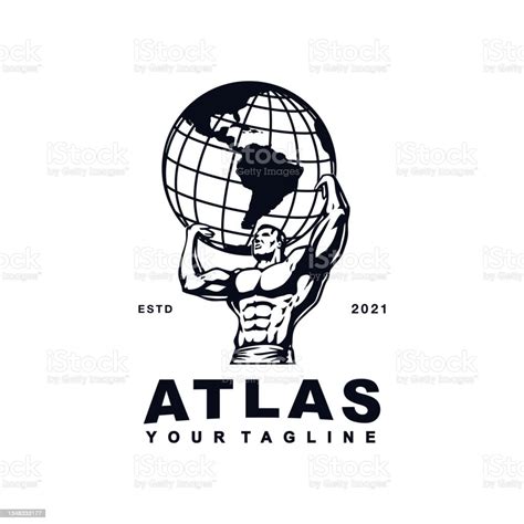 Atlas Globe Logo Designs Inspiration Logo Design Stock Illustration ...