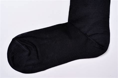 Premium Thin 100% Cotton Socks – Black | Chusette