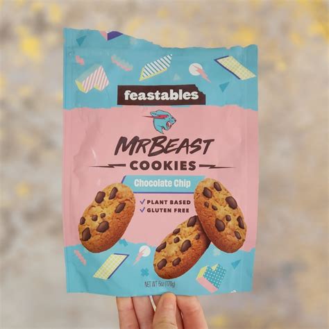 Feastables MrBeast Cookies Chocolate Chip Reviews | abillion