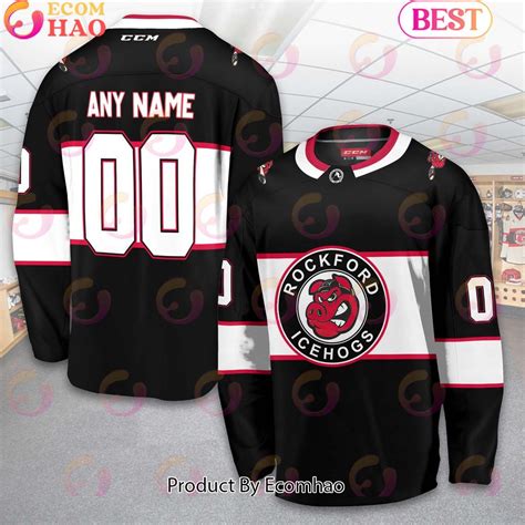 Personalized AHL Rockford IceHogs Men's and Women Hockey Jersey 2023 ...