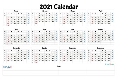 Free Printable Bill Calendar 2021 - Template Calendar Design