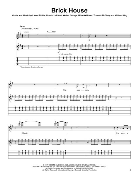 Brick House | Sheet Music Direct