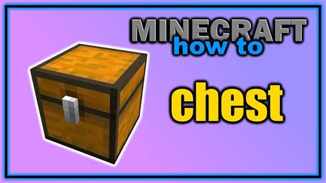 How to Craft and Use a Chest in Minecraft! | Easy Minecraft Tutorial ...