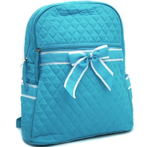 Quilted Backpack w/ Ribbon Accent & Convertible Shoulder Straps - Baby ...