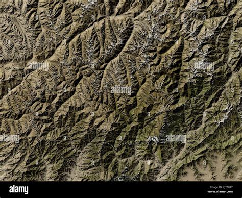 Nuristan, province of Afghanistan. Low resolution satellite map Stock ...