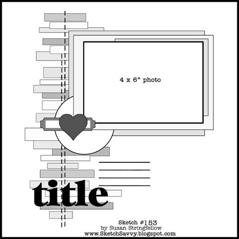 sketch savvy | Scrapbook layout sketches, Scrapbook sketches 12x12 ...