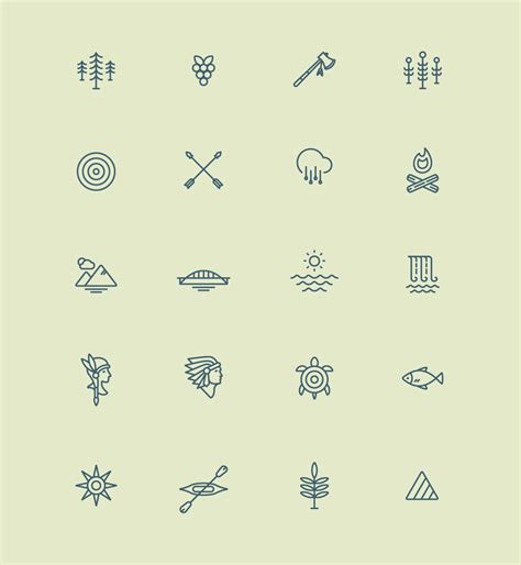 New York Lake Pictograms | Pictogram, Icon design, Lake tattoo