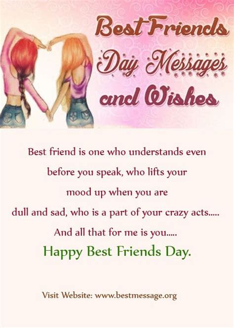 Best Friends Day Messages, Friends Quotes and Wishes | Friendship day ...