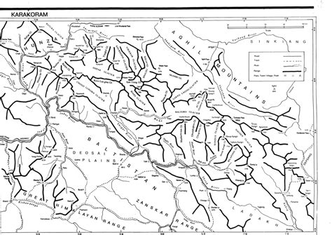 Karakoram Trek - Map