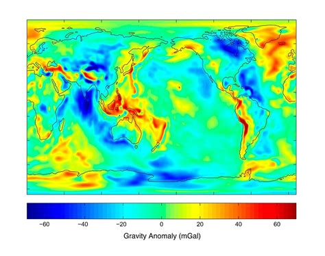 Gravity map of Earth – acheter une photo – 11667525 Science Photo Library