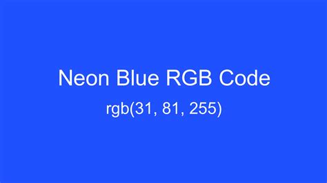 Neon Blue Color, Hex and RGB values | CSSColors.com