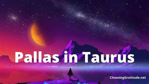 Pallas in Taurus: Meaning and Traits