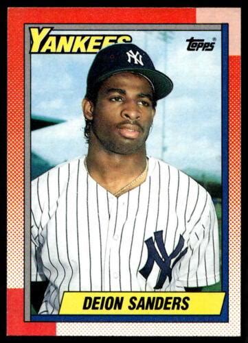 Deion Sanders #61 Prices [Rookie] | 1990 Topps | Baseball Cards