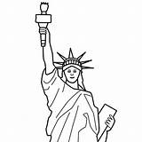 Cien Estatua De La Libertad Para Colorear Imprimir E Dibujar – ColoringLib sketch template