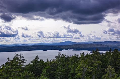 Rangeley Lake from Bald Mountain, Maine, 9-10-17 | Rangeley lake, Lake, Rangeley