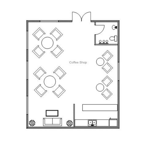 Small Coffee Shop Floor Plan - floorplans.click