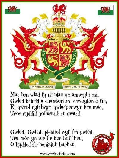 Welsh national anthem... Welsh Sayings, Welsh Words, Irish Celtic ...