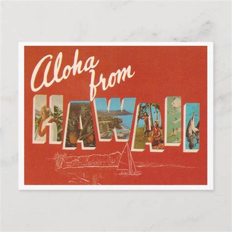 Vintage Hawaii Postcard | Zazzle.com