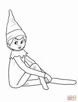 Christmas Coloring Pages Elf On The Shelf And Reindeer  Home sketch template