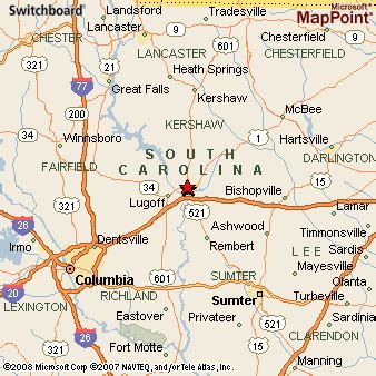 Camden, South Carolina Area Map & More