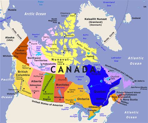 Map of Canada - Maps of Canada