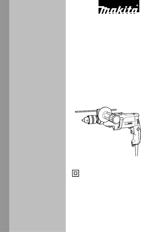 User manual Makita HP2050 (English - 12 pages)