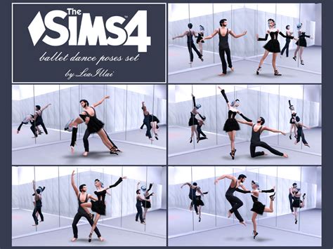 Leaillais Ts4 Ballet Dance Poses Set X5 Dance Poses Poses Sims 4 ...