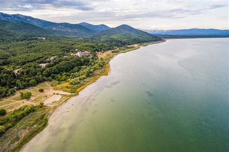 Aerial View of Ohrid-Prespa Transboundary Biosphere Reserve in National Park Galicica in North ...