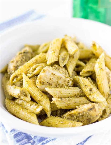 Chicken Pesto Pasta - The Wholesome Dish