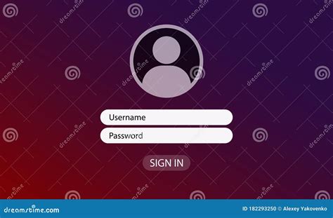 Vector Login Form Ui Element | CartoonDealer.com #49126312