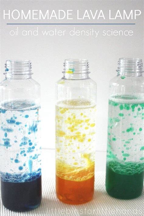 Homemade Lava Lamp Activity Water Oil Density Science