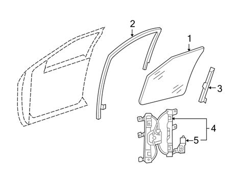 Ford Explorer Sport Trac Window Channel (Front, Upper) - 8L2Z7821597AA ...