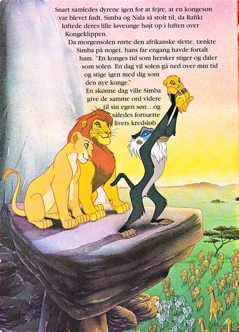 Walt disney Book Scans – The Lion King: The Story of Simba (Danish ...