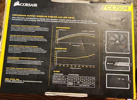 Corsair CX750M 750W 80 Plus Modular Power Supply - Black (CP-9020061-NA ...