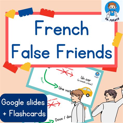 French False Friends. FAUX AMIS. False Cognates - Google slides and ...