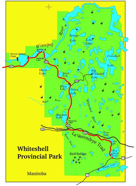 Whiteshell Provincial Park Map