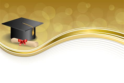 Education diploma with graduation cap and abstract background vector 02 free download